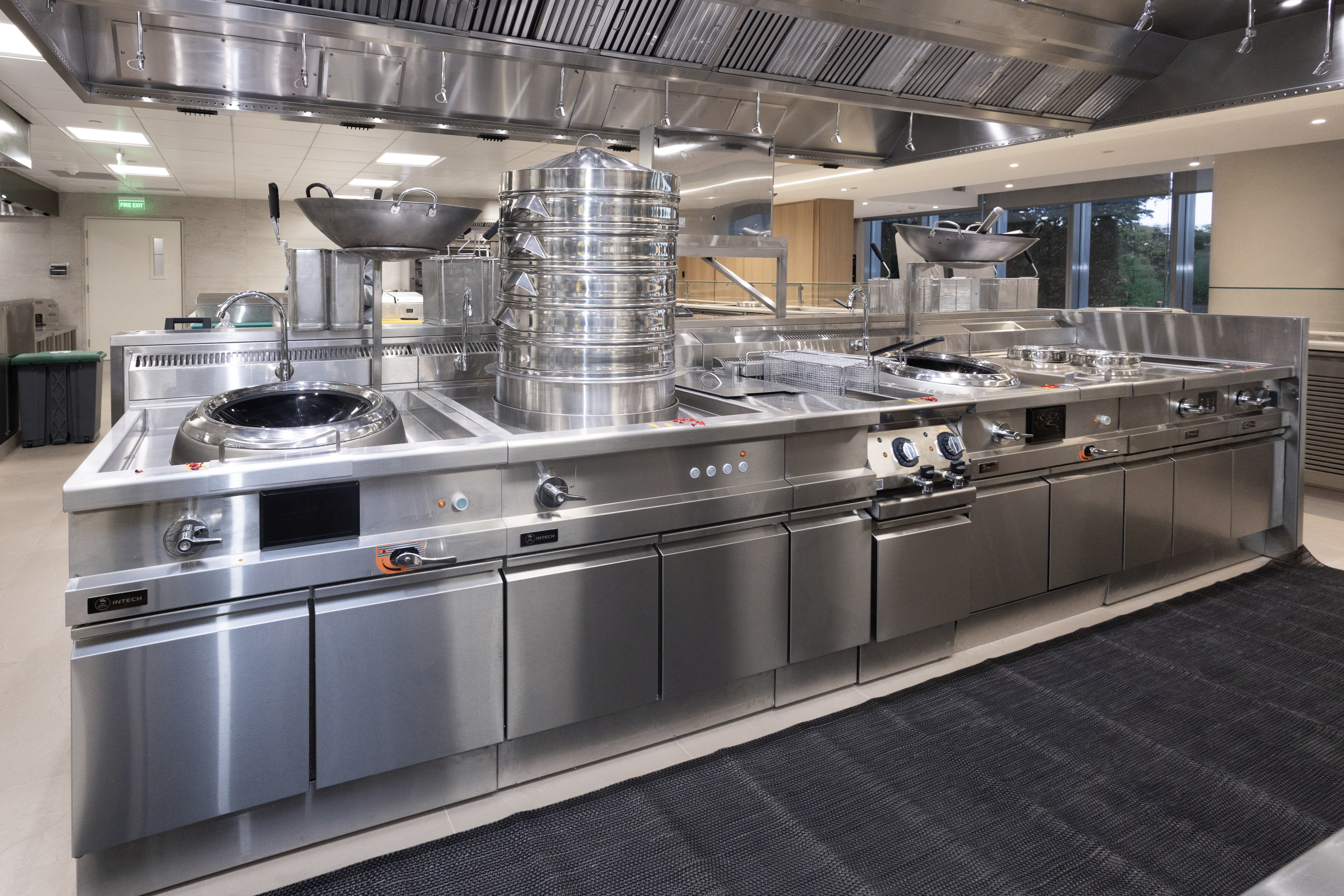 Commercial kitchen and café installation by Equinox Interiors in Bengaluru, view 08