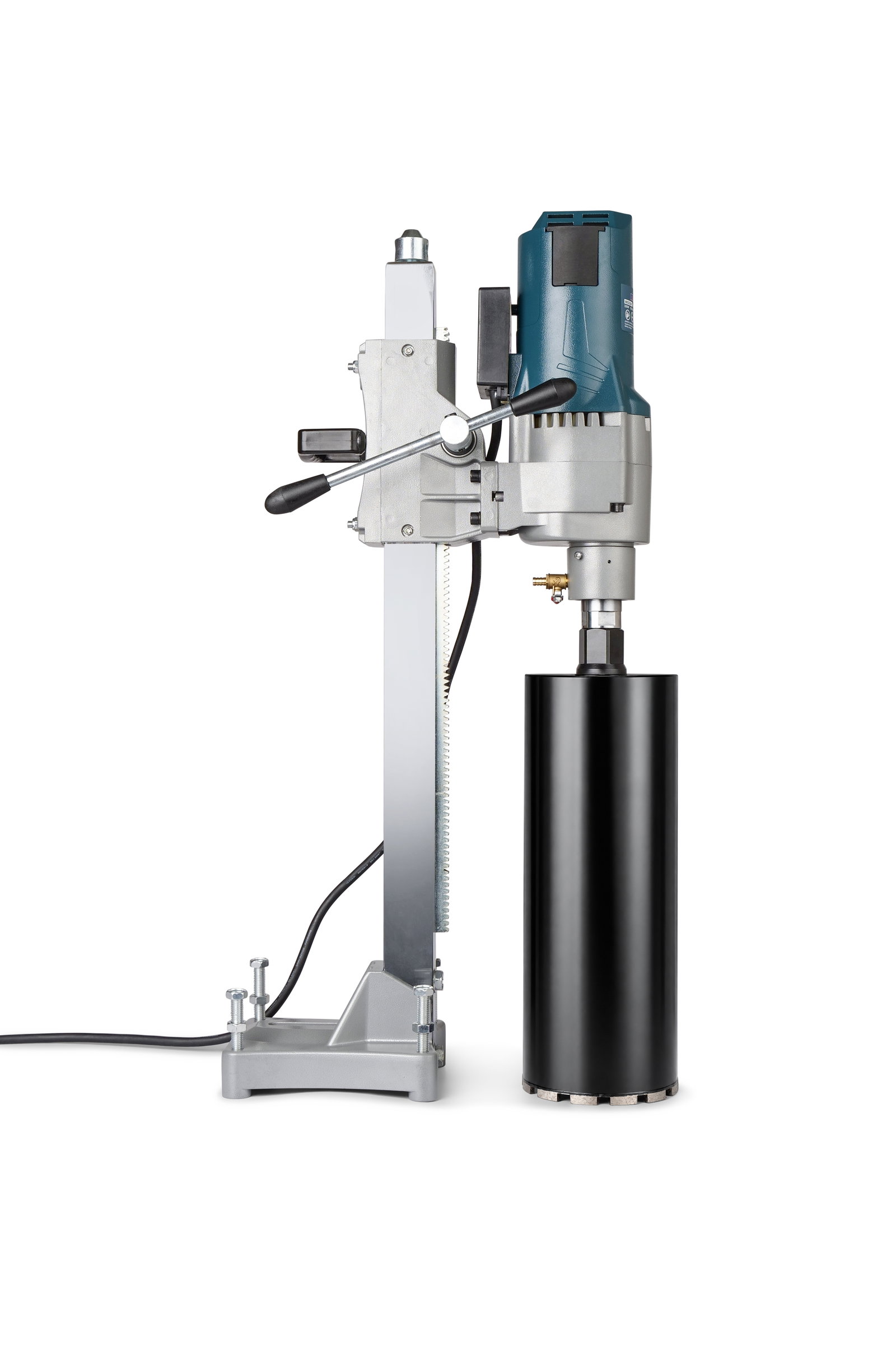 MAX core drilling machine photographed with clean catalog-style lighting