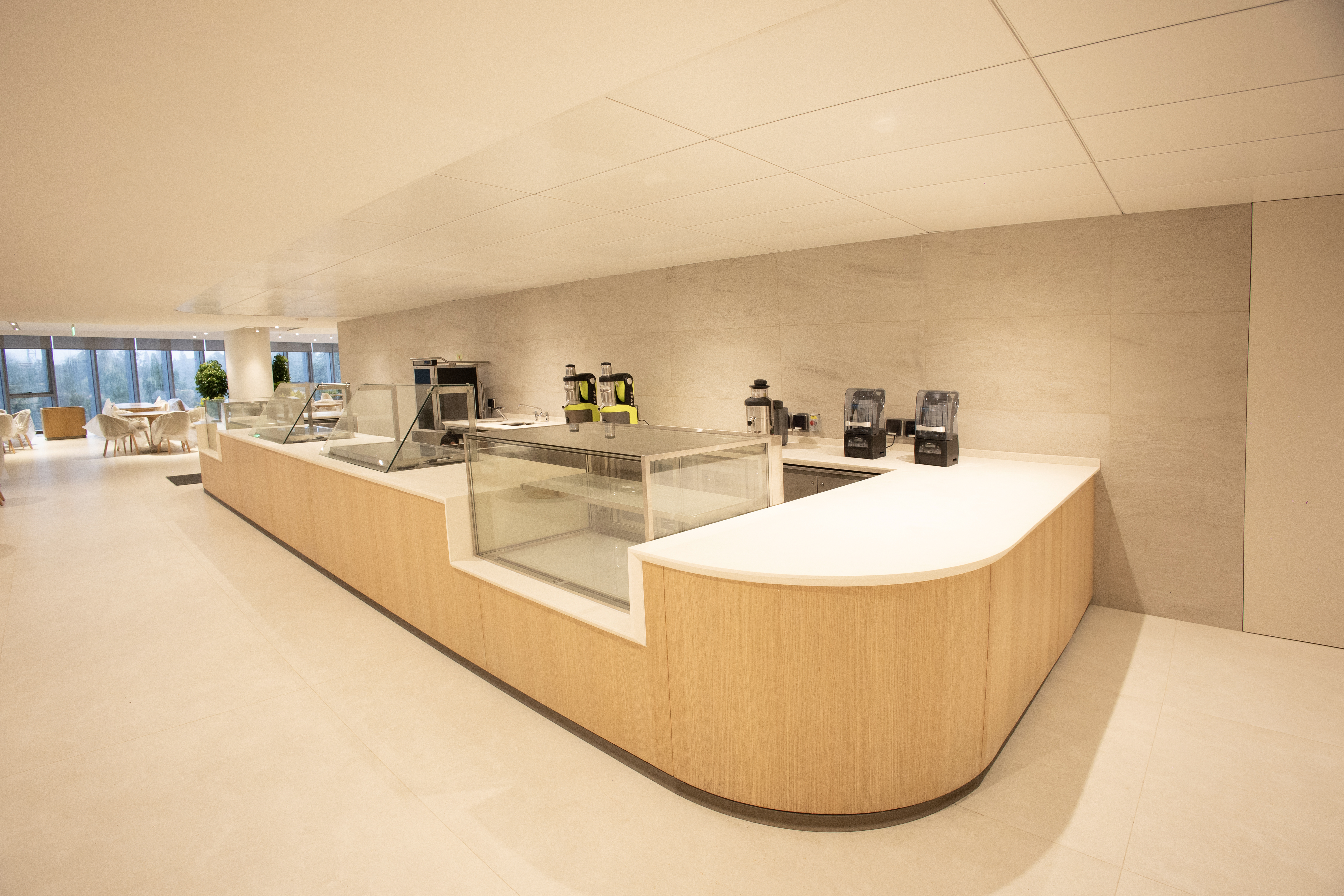 Commercial kitchen and café installation by Equinox Interiors in Bengaluru, view 02